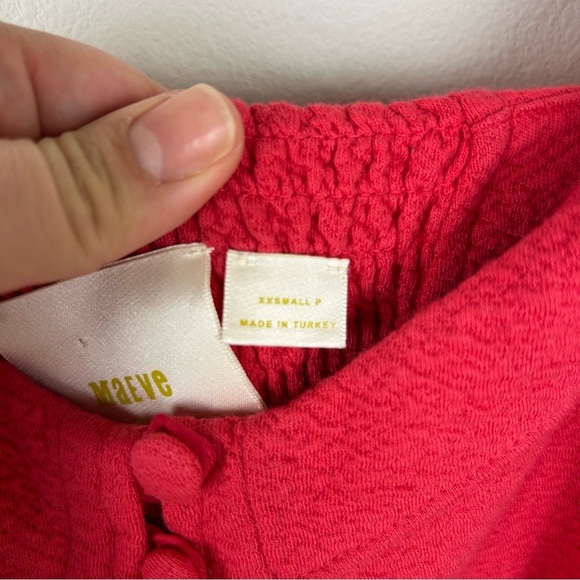 Maeve by Anthropologie Sweetheart Puff sleeve dress in red color size: XXSmall - Picture 12 of 16